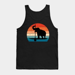 Paddleboard Sup and Elephant Tank Top